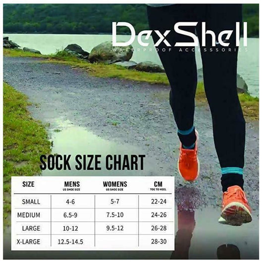 Dexshell Women's Bamboo Waterproof & Breathable Socks Black Pink Large Size 9-11