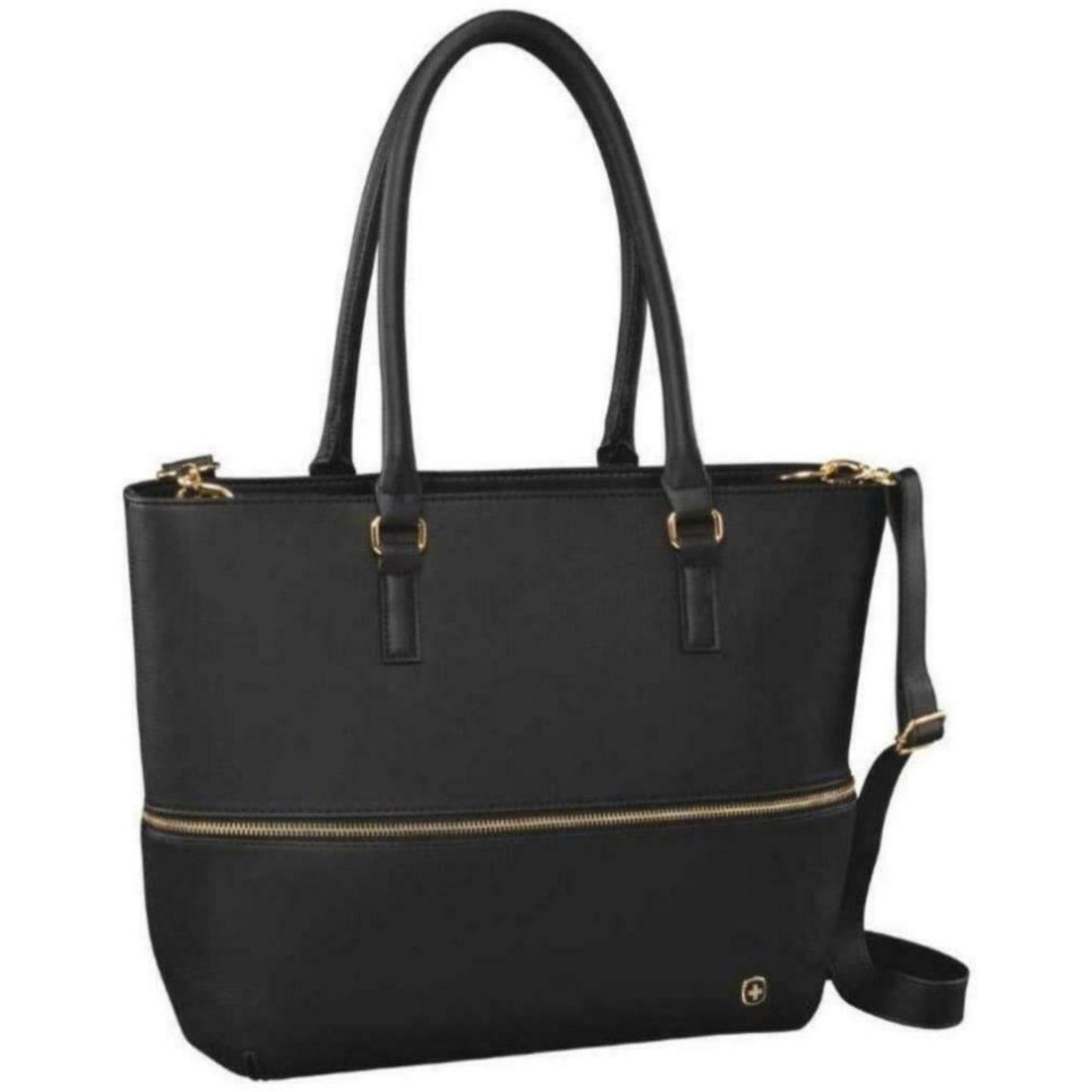 Wenger Handbag Eva Expandable Tote Bag with Removable 13" Laptop Sleeve, Black