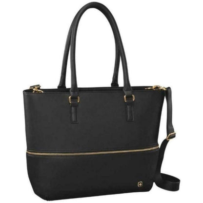 Wenger Handbag Eva Expandable Tote Bag with Removable 13" Laptop Sleeve, Black