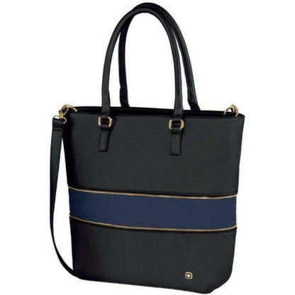 Wenger Handbag Eva Expandable Tote Bag with Removable 13" Laptop Sleeve, Black