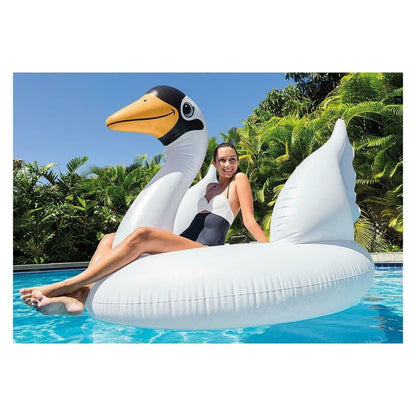 Intex Giant Mega Inflatable Swan Island Pool Float (194 x 152 x 147 cm)