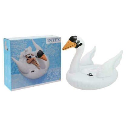 Intex Giant Mega Inflatable Swan Island Pool Float (194 x 152 x 147 cm)