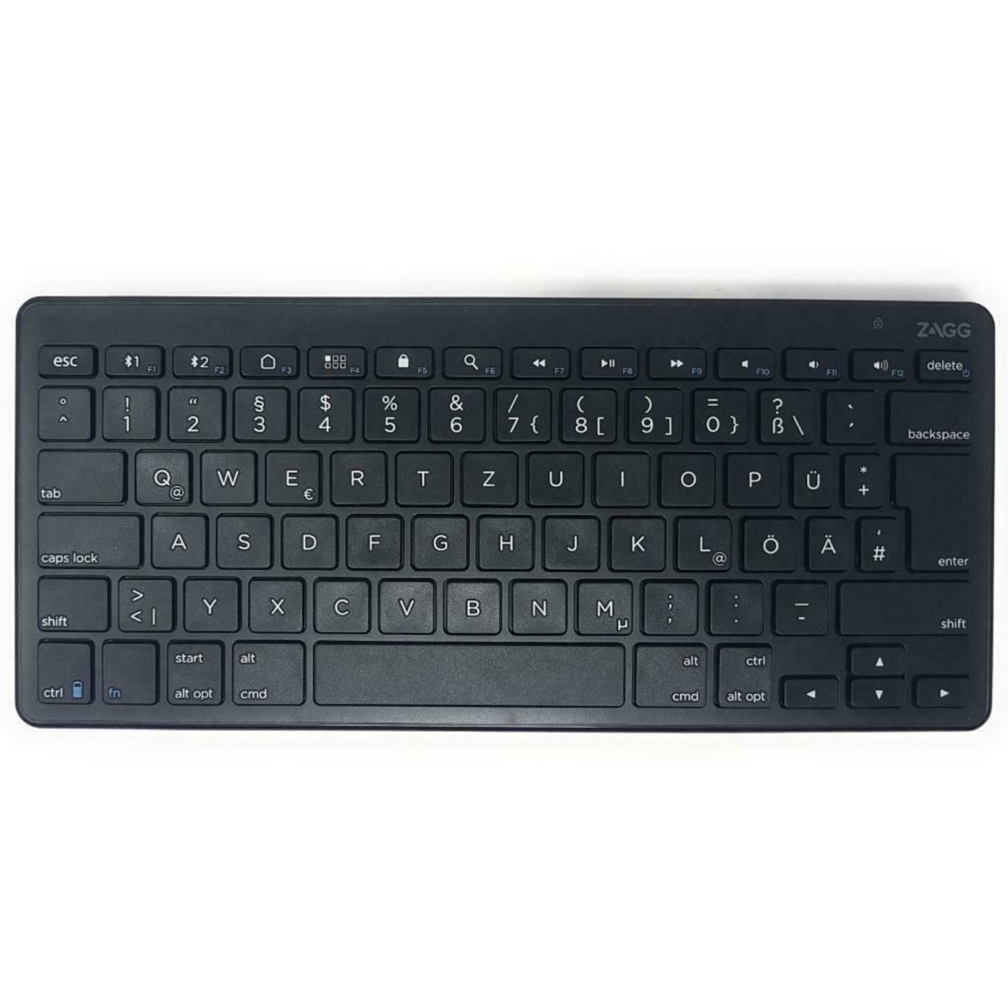 ZAGG Wireless Bluetooth Keyboard Universal QWERTZ GERMAN Layout Full Size Keys