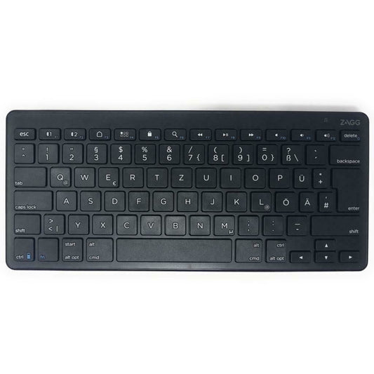 ZAGG Wireless Bluetooth Keyboard Universal QWERTZ GERMAN Layout Full Size Keys