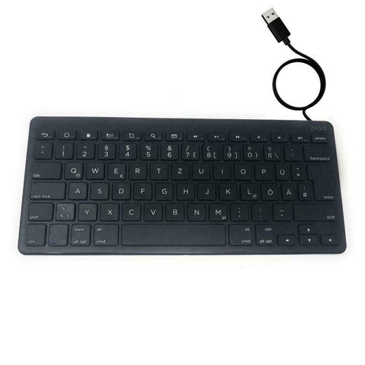 ZAGG Universal Keyboard 1.5m USB-A Cable Tablet Notebook Laptop PC QWERTZ