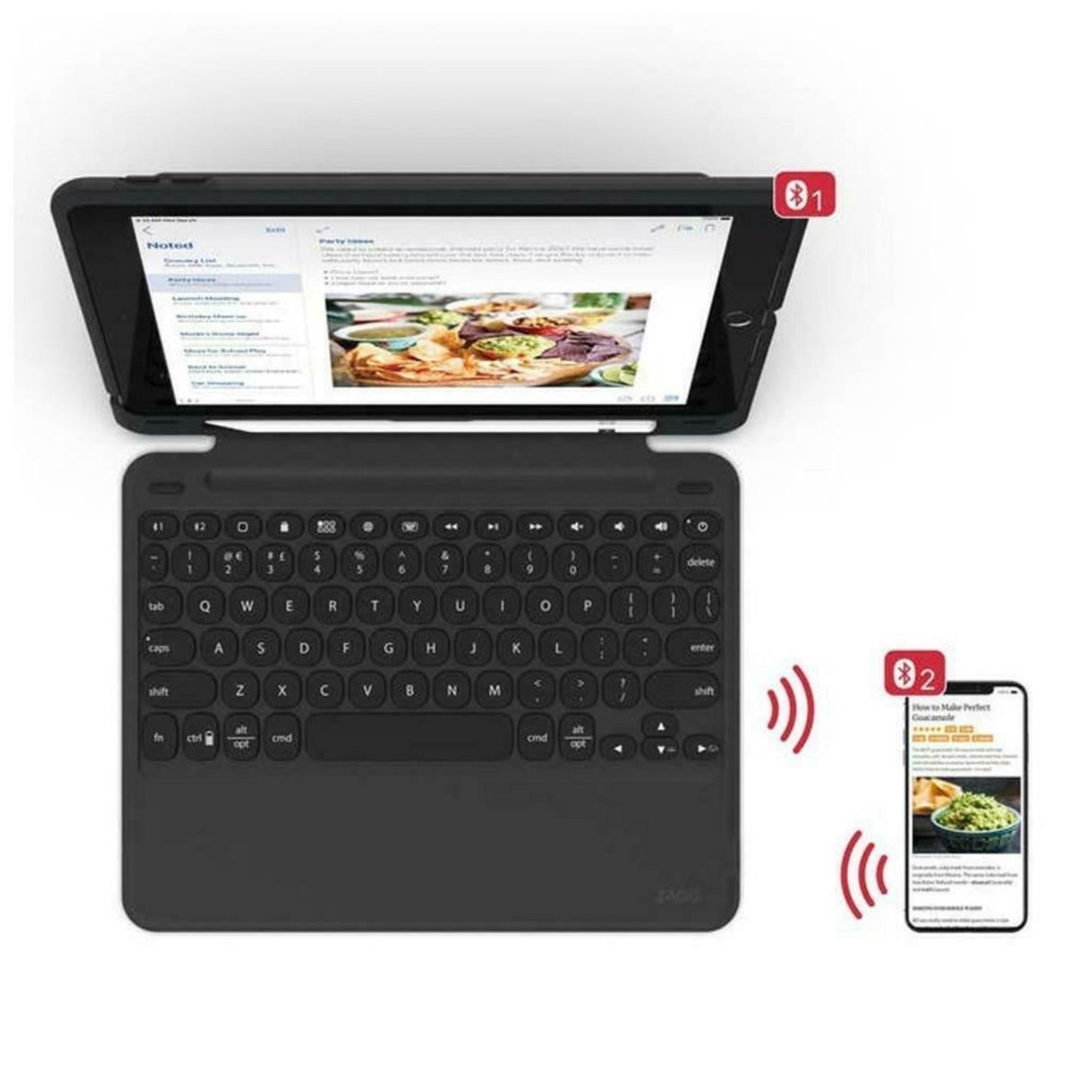 ZAGG Slim Book Go Keyboard & Detachable Case 9.7-inch iPad 5th & 6th GEN QWERTY
