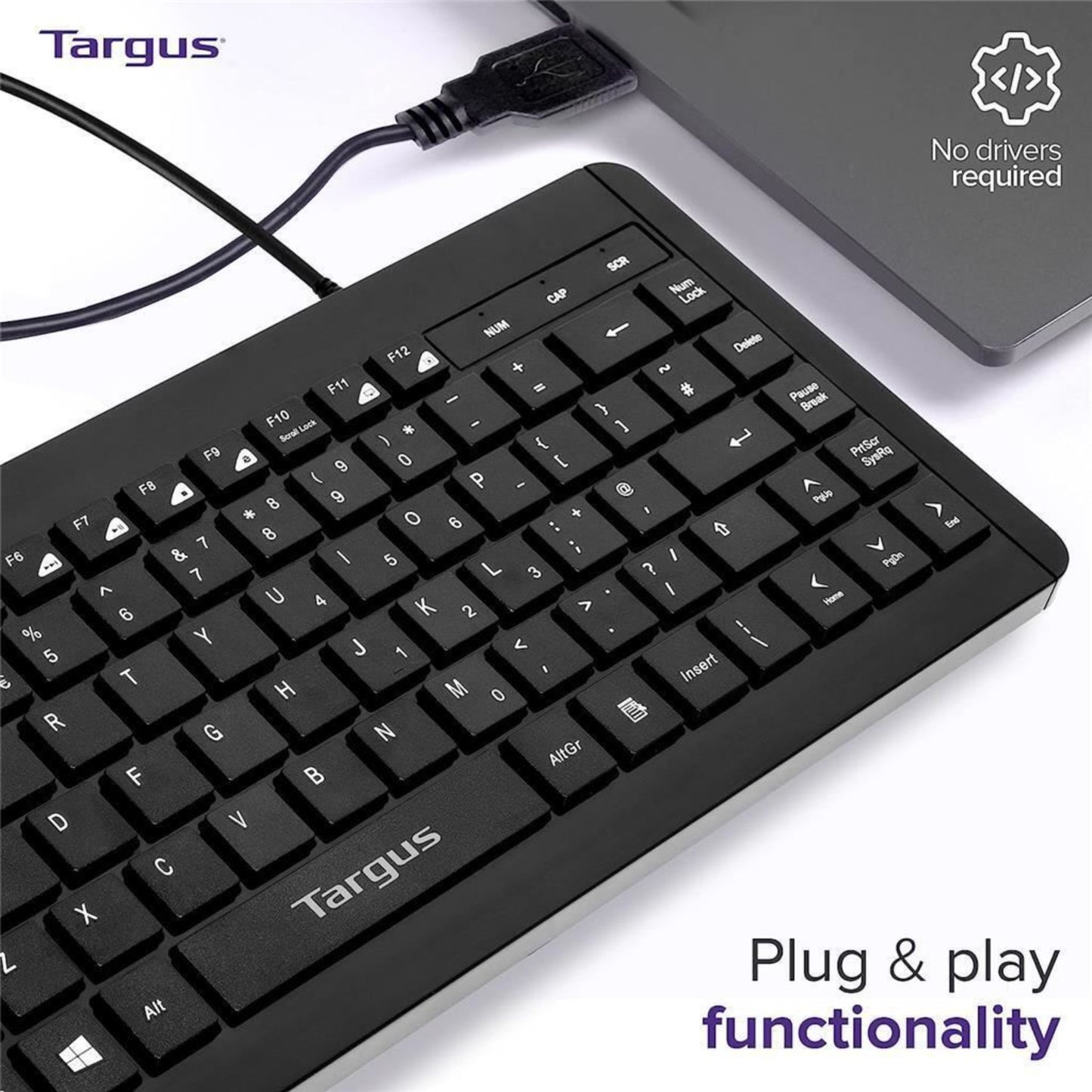 Targus Compact Multimedia Keyboard USB English QWERTY AKB631UKZ
