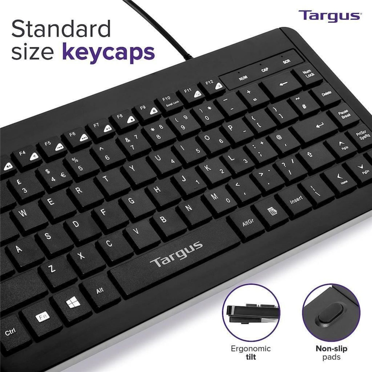 Targus Compact Multimedia Keyboard USB English QWERTY AKB631UKZ