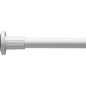 Croydex Telescopic Shower Curtain Rod Extends from 1100mm to 1830mm - White