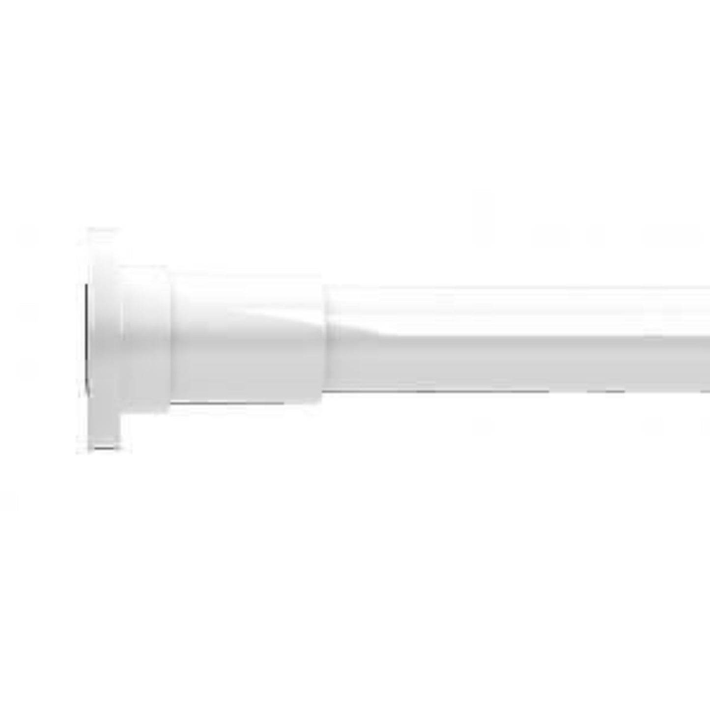 Croydex Telescopic Shower Curtain Rod Extends from 1100mm to 1830mm - White
