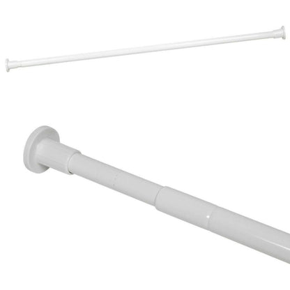 Croydex Telescopic Shower Curtain Rod Extends from 1100mm to 1830mm - White