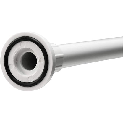 Croydex Telescopic Shower Curtain Rod Extends from 1100mm to 1830mm - White