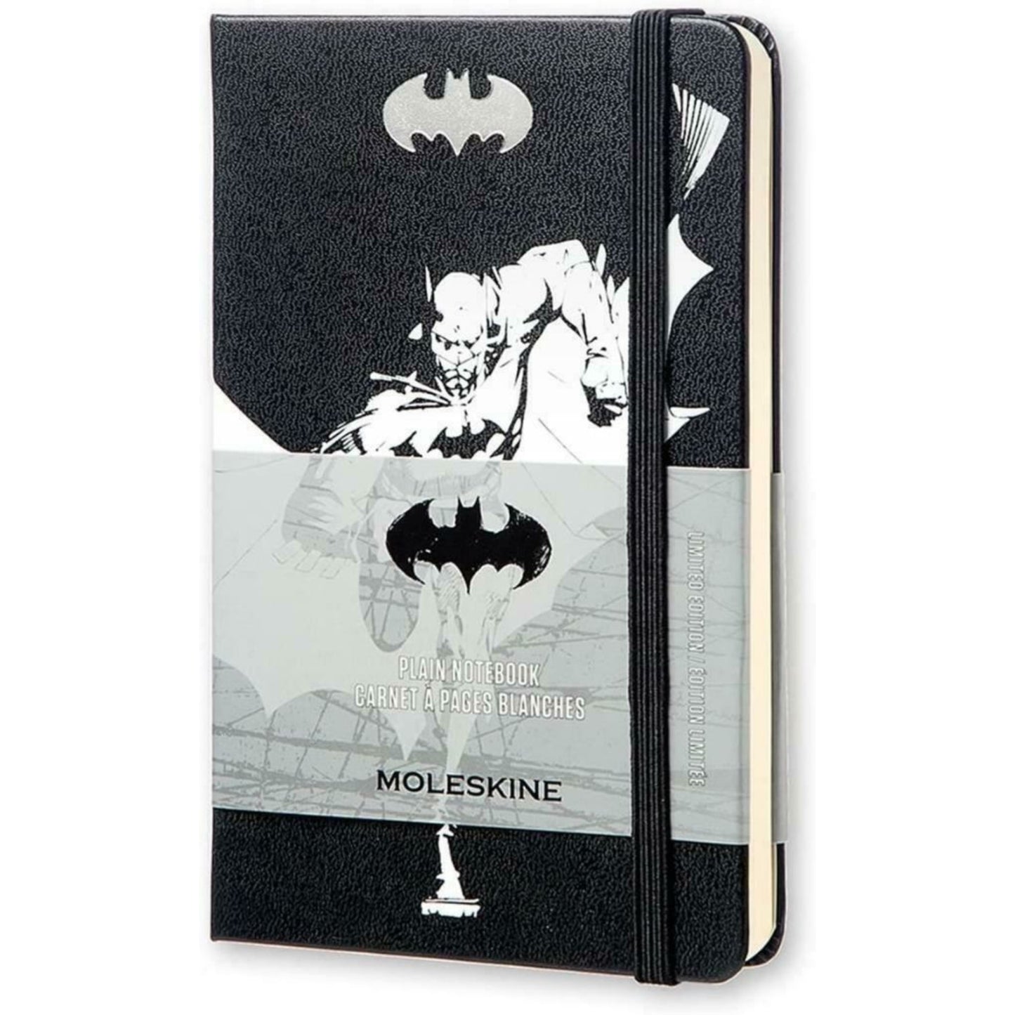Moleskine Batman Limited Edition Hard Cover Plain Pocket Notebook 14 x 9 x 1.5cm