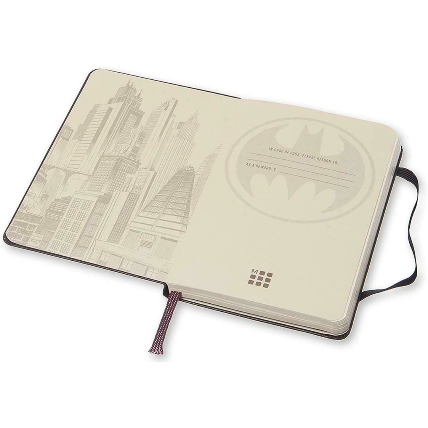 Moleskine Batman Limited Edition Hard Cover Plain Pocket Notebook 14 x 9 x 1.5cm
