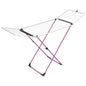 Vileda Airer Indoor Table clothes maiden Universal Folding 180 x 55cm Pink White