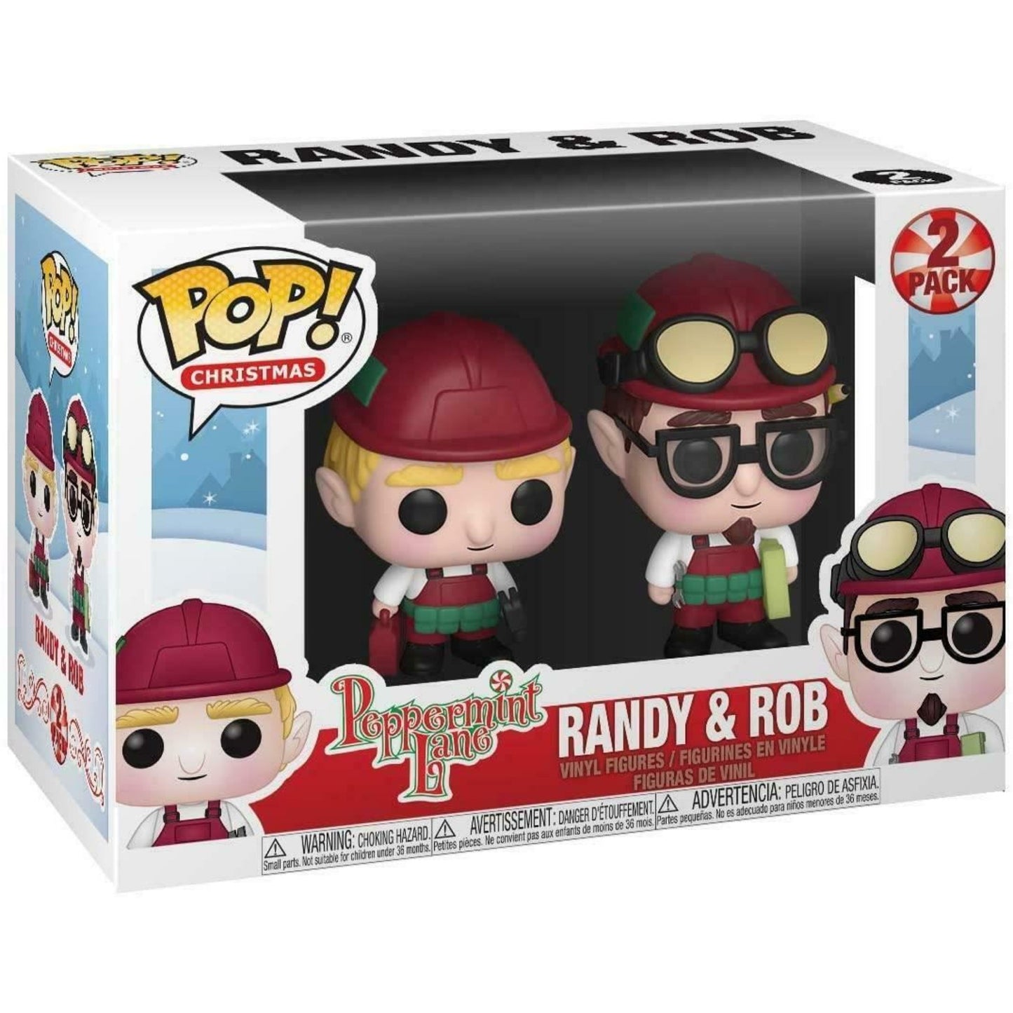 Funko POP! Christmas Peppermint Lane Vinyl Figures 2-Pack Randy & Rob 9 cm