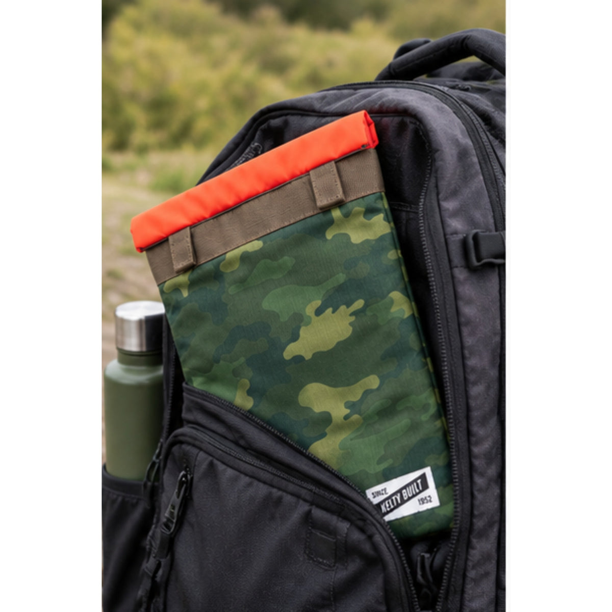 Kelty Stash Pocket for Backpacker Hiking Camping - Green Camo, 7 Litres