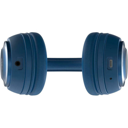 iFrogz Bluetooth Headphones Aurora Noise Isolating On-Ear Controls and Mic Blue