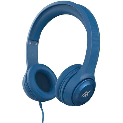 iFrogz Headphones with Mic Noise Isolating Aurora Wired Blue
