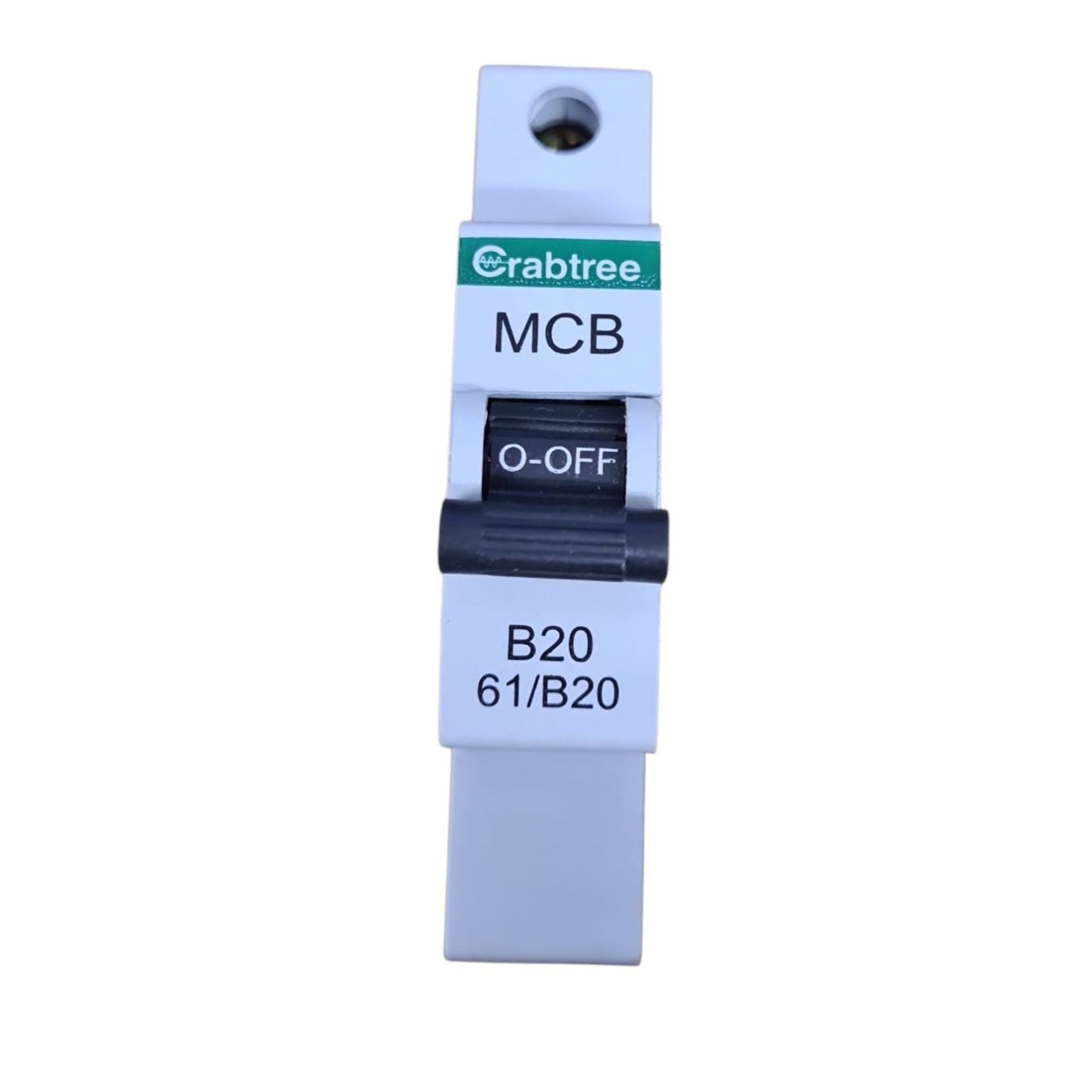 Crabtree Starbreaker 20A Single Pole Breaker 6kA B Curve MCB - 61/B20