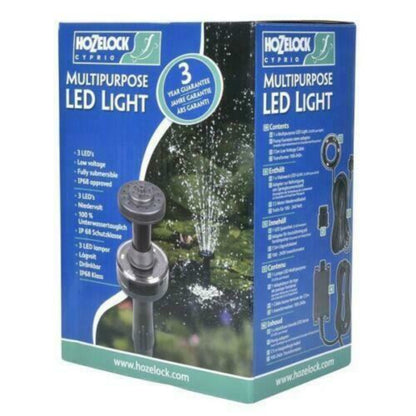 Hozelock LED Light Pond Fountain Pump Attachment for EasyClear Cascade Fountains