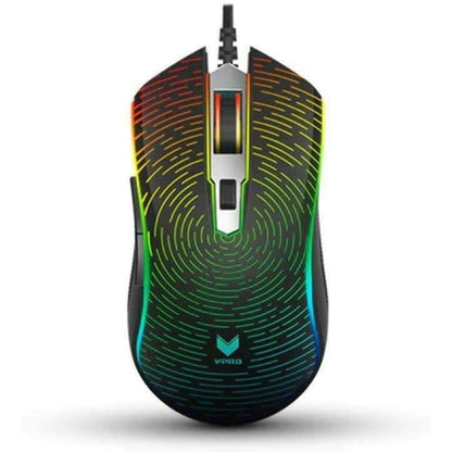 Rapoo V25S Wired Gaming Mouse USB Optical 7000 DPI Backlight Multi Colour LED