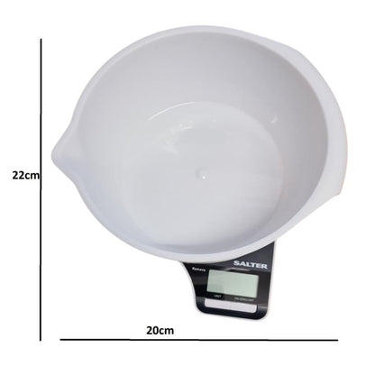 Salter Digital Scale Measuring Jug LCD Display White Jug 1.25 litre 1089 BKWHDR