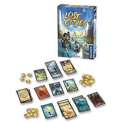 Thames & Kosmos Lost Cities: Rivals Bidding & Set-Collecting Game 2-4 Players