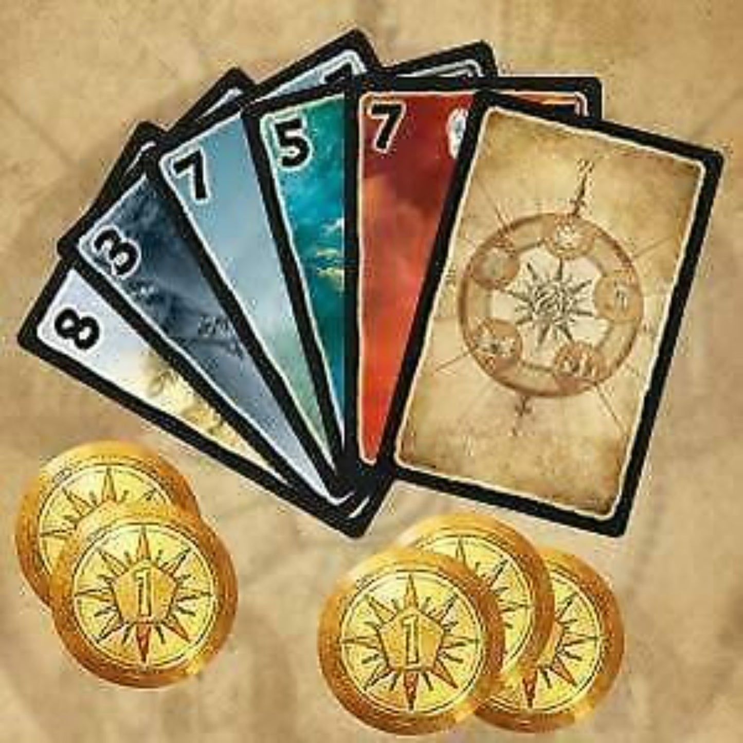 Thames & Kosmos Lost Cities: Rivals Bidding & Set-Collecting Game 2-4 Players