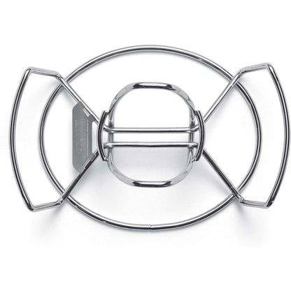Weber BBQ Chicken Poultry Roaster Beer Can Holder Stainless Steel Rack 6482