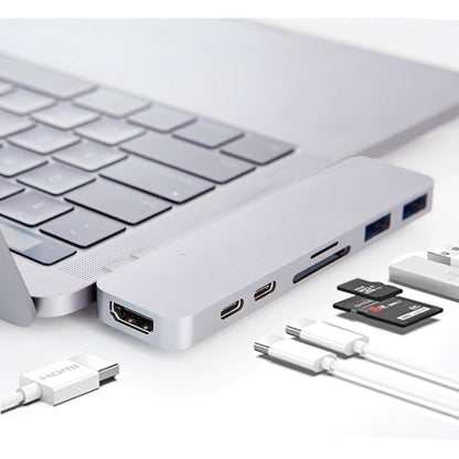 HYPER HyperDrive DUO 7-in-2 USB Type-C Hub MacBook Pro MacBook Air GN28B-SILVER
