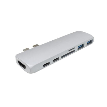 HYPER HyperDrive DUO 7-in-2 USB Type-C Hub MacBook Pro MacBook Air GN28B-SILVER