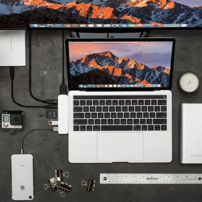 HYPER HyperDrive DUO 7-in-2 USB Type-C Hub MacBook Pro MacBook Air GN28B-SILVER