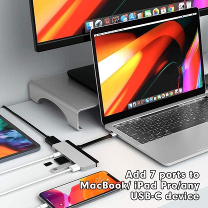 HyperDrive DUO USB-C 7-in-2 Hub Designed for MacBook Pro - Grey - HD28C-GRAY
