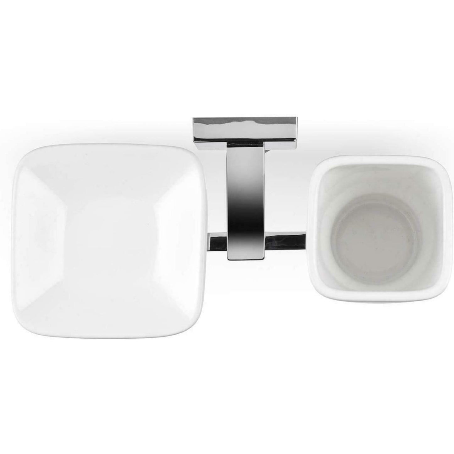 Croydex Flexi-Fix Everson Soap Dish and Tumbler Easy to Fit - QM557941