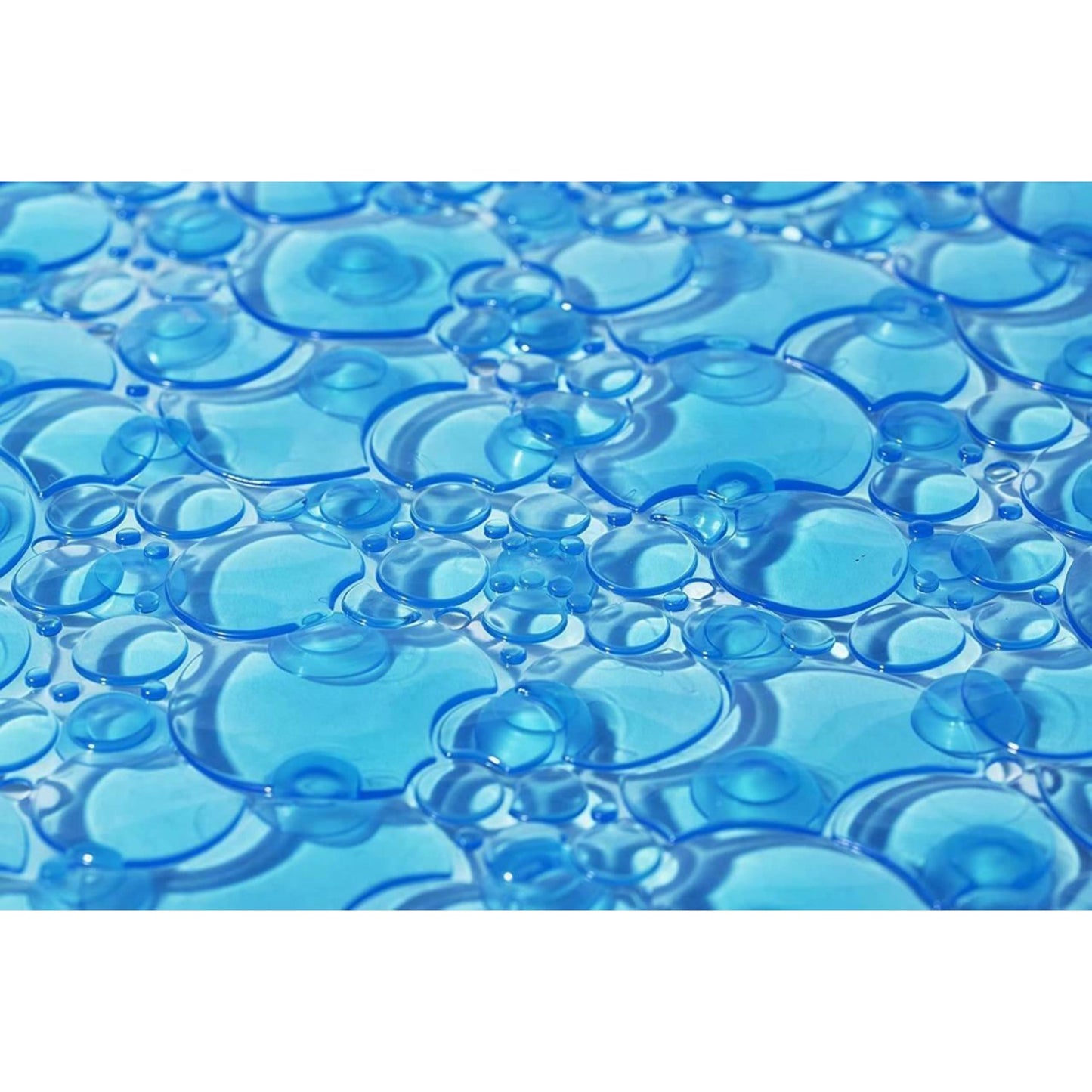 Croydex Bubbles Slip-Resistant Suction Shower Mat, Blue, 53 x 53cm - AH220824