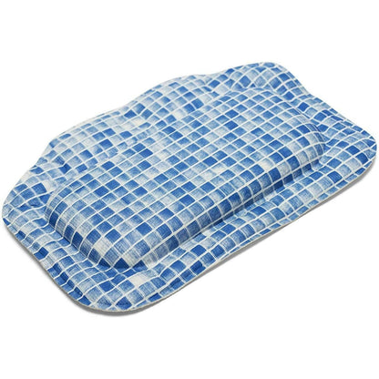 Croydex Bath Pillow Slip Resistant Hygienic Anti Microbial Blue Mosaic B207084H