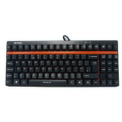 Rapoo Mechanical Gaming Keyboard USB VPRO V500 Linear Yellow Switches UK Layout