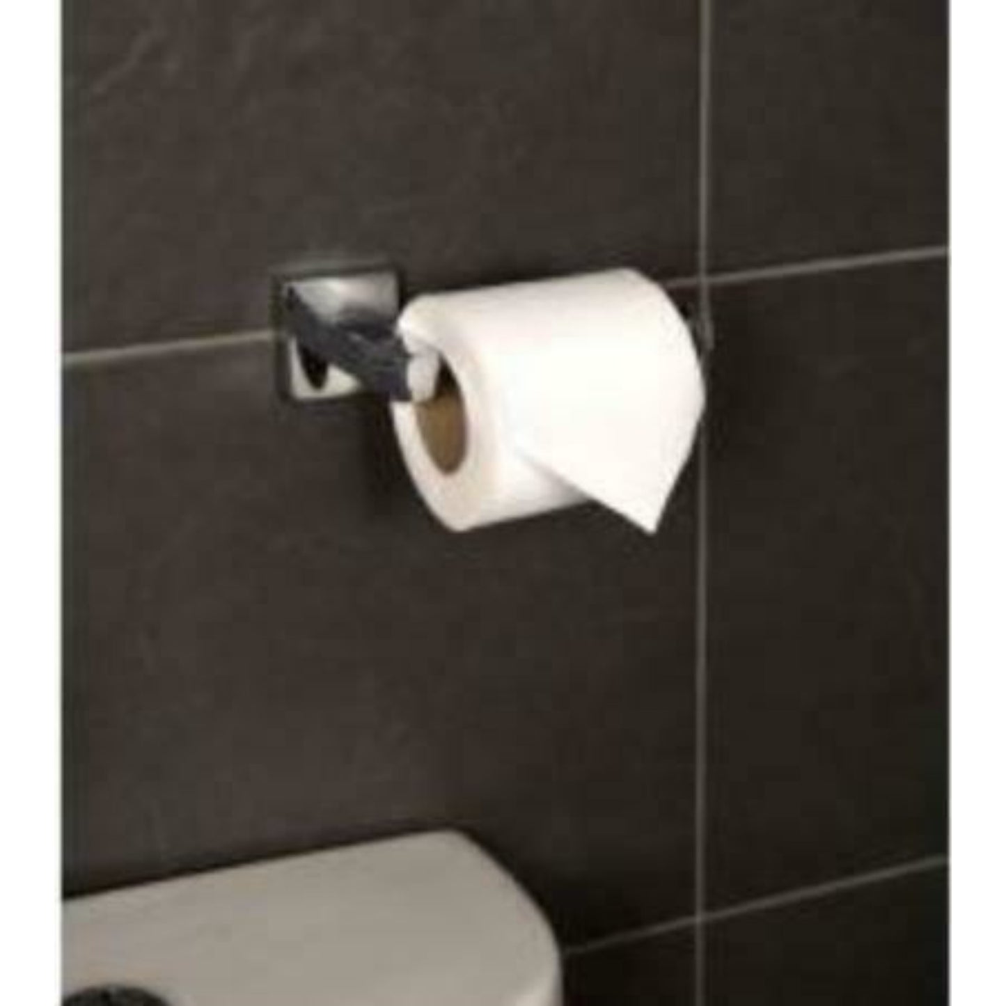 Croydex Everson Toilet Roll Holder Flexi-Fix Easy to Fit Toilet Roll Holder