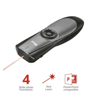 Trust Taia Wireless Laser Presenter PowerPoint Function Volume Control And Mute