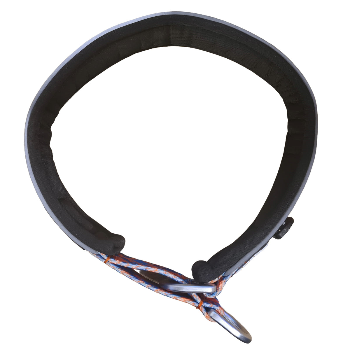 CAIRD Training Slip Dog Collar Reflective with Aluminium D-Ring Nylon Padded Neoprene No-Choke