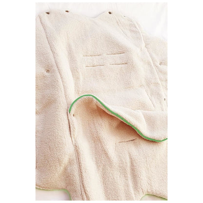 Wallaboo Baby Blanket Nore Faux Suede Warm Soft Shearling Inner 0-12 Months Lime Green