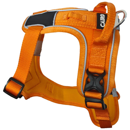 CAIRD Advance Dog Harness Ergonomic Y-Shape No Pull Reflective with Handle Orange