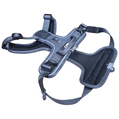 CAIRD Advance Dog Harness Ergonomic Y-Shape No Pull Reflective with Handle Grey (Medium)