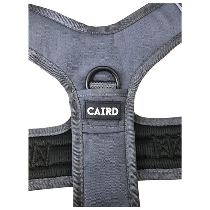 CAIRD Advance Dog Harness Ergonomic Y-Shape No Pull Reflective with Handle Grey (Medium)