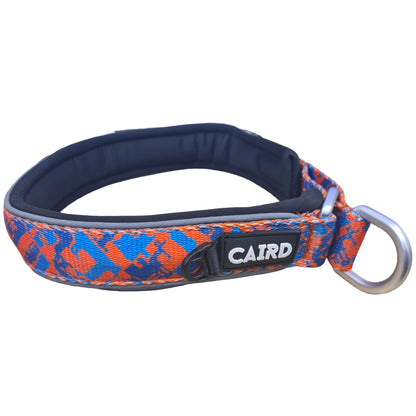 CAIRD Training Slip Dog Collar Reflective with Aluminium D-Ring Nylon Padded Neoprene No-Choke