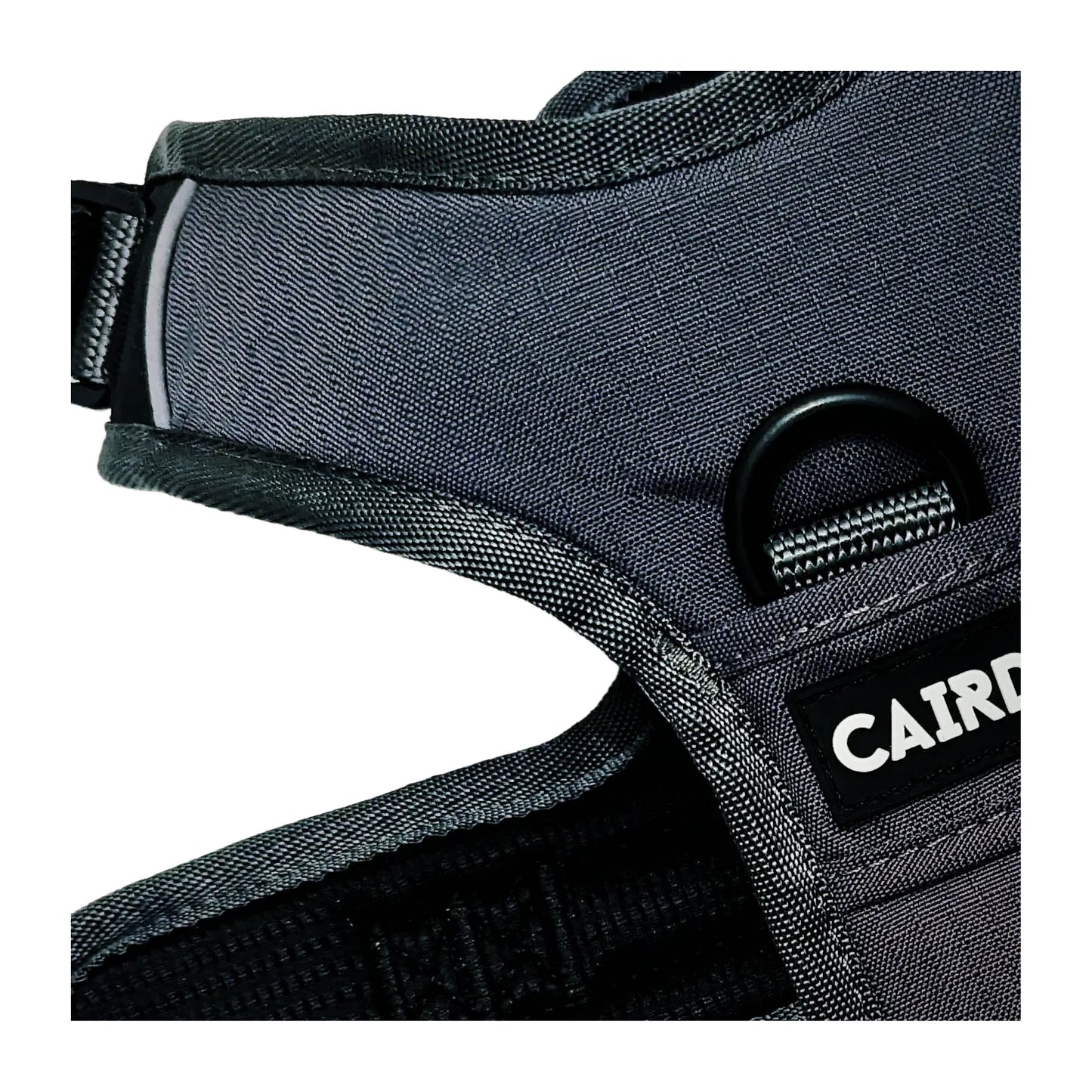 CAIRD Advance Dog Harness Ergonomic Y-Shape No Pull Reflective with Handle Grey (Medium)