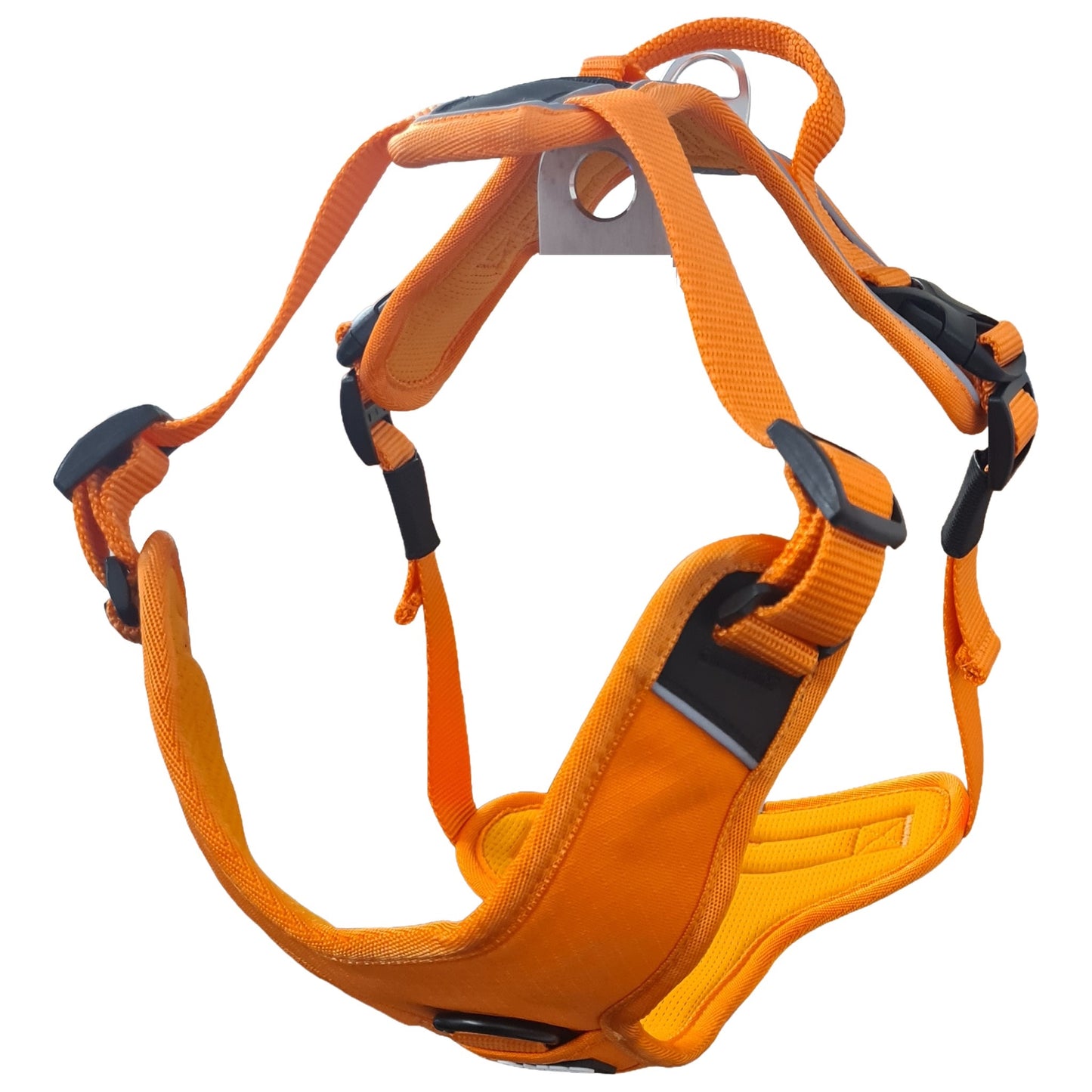 CAIRD Advance Dog Harness Ergonomic Y-Shape No Pull Reflective with Handle Orange