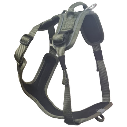 CAIRD Advance Dog Harness Ergonomic Y-Shape No Pull Reflective with Handle Khaki