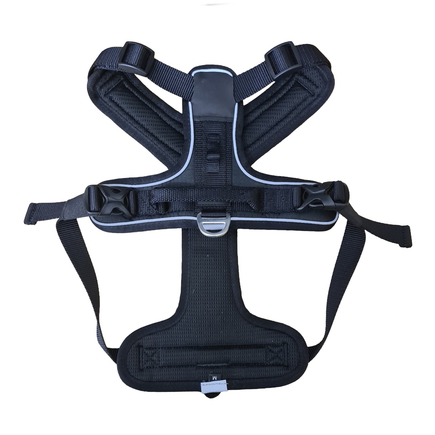 CAIRD Advance Dog Harness Ergonomic Y-Shape No Pull Reflective with Handle Black